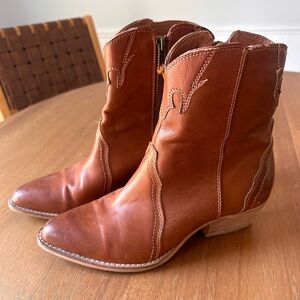 Beast Western Dallas Boot Size 7 Cognac Brown